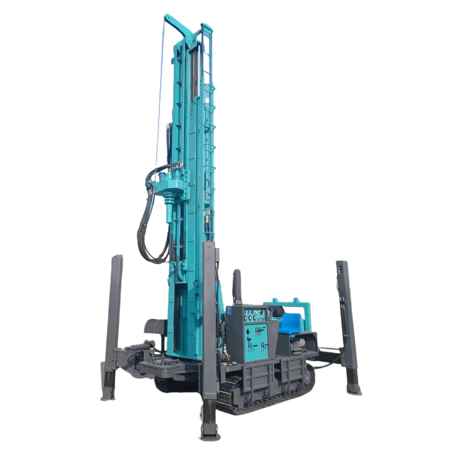 China 600m pneumatic water drilling rig machine  crawler diesel engine borehole Drilling Rig