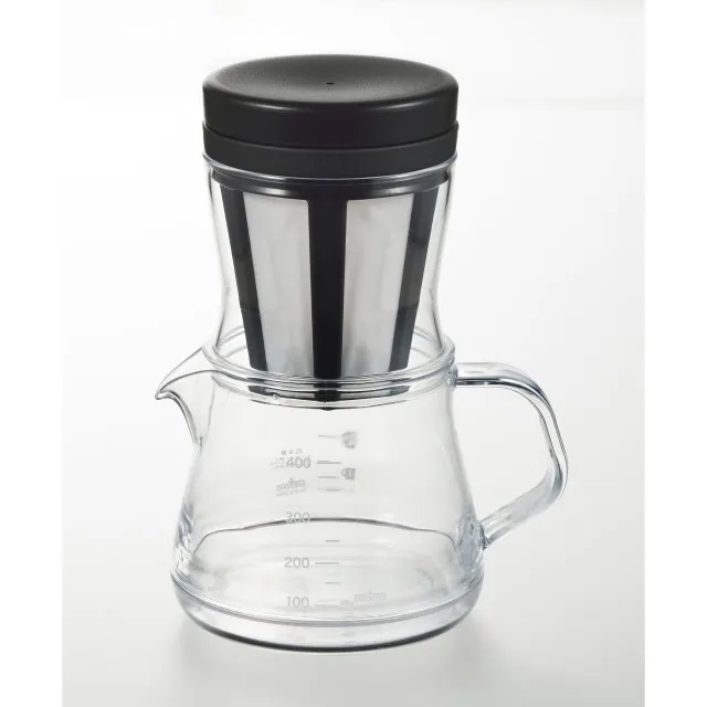 Made In Japan Tritan Coffee Server With Lid, Measuring Spoon, Two-way Dripper Coffee Server STRON 400 2WAY Dripper Set
