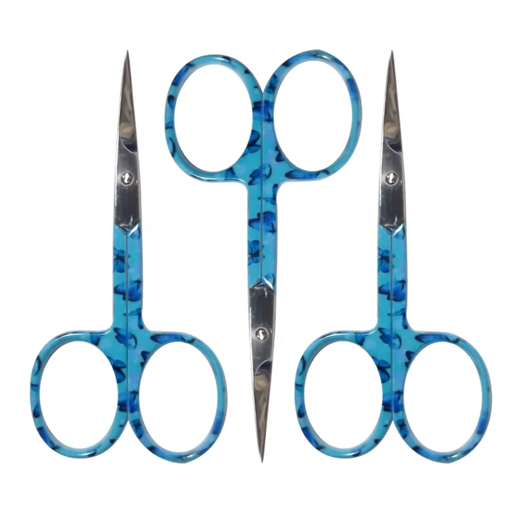 Portable Eyebrow Scissor Eyelash Gold Stainless Steel DHL Item Bulk Style Time Lead Beauty Sharp Color Package Handle Feature