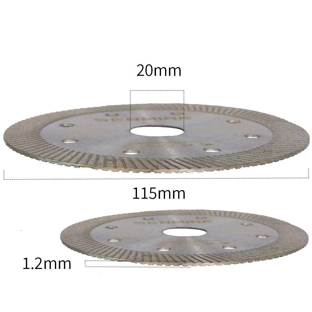 super thin hot pressed diamond cutting disc 4 1/2' turbo ceramic circular saw blade for tile marble ceramics