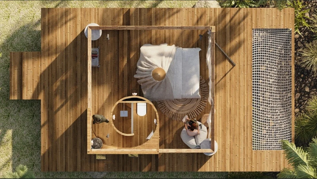 (NO 02) EXPORT TAX 0% VIETNAM 55m2 GREEN PREFAB HOUSE 100% Eco-Friendly CENVINEX Custom 20FT 40FT vila Container Modern hot sale