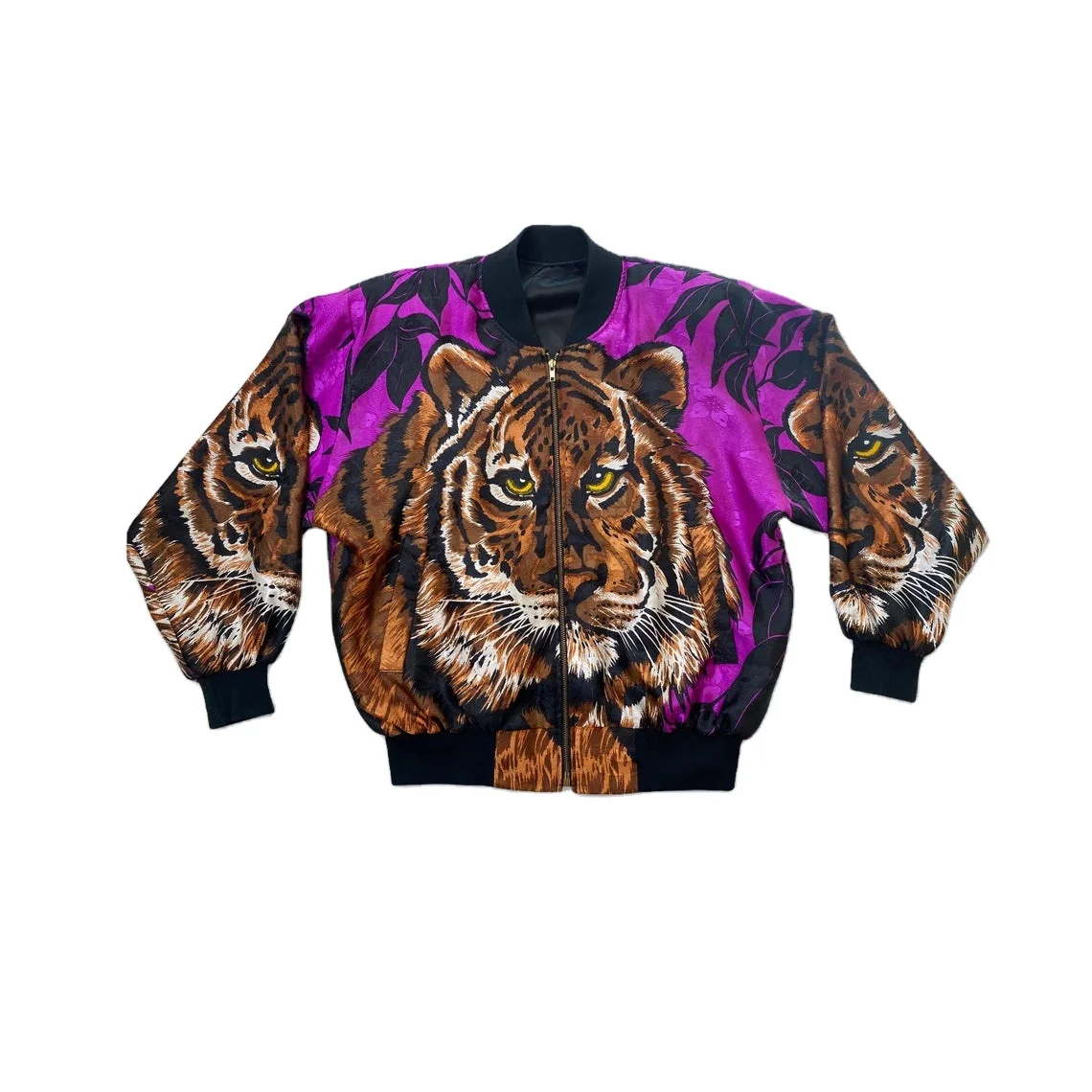 Мужские куртки с сублимационным принтом новейший стиль высокое качество дизайн тигрового лица изготовленная на заказ куртка-бомбер от XAPATA SPORTS