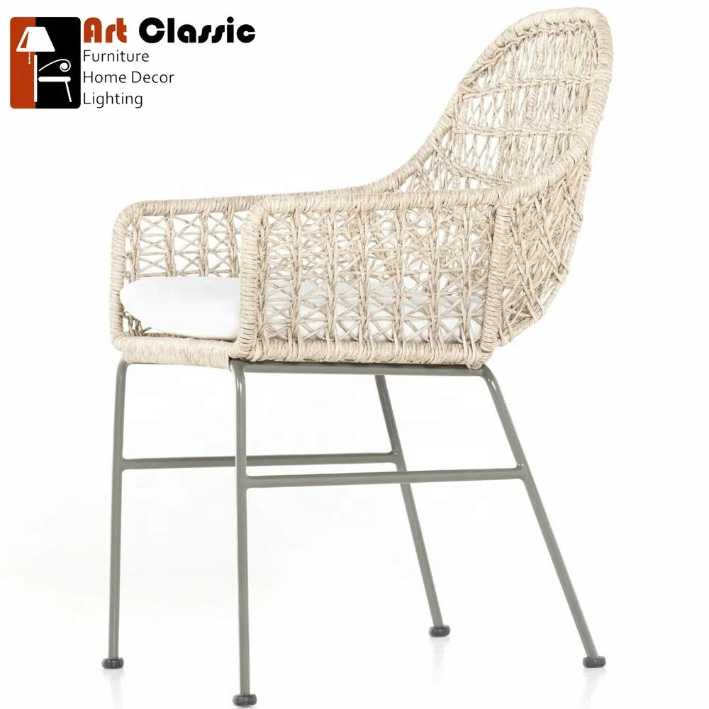 Bari  Dining Chair Natural Woven Rattan/Natural Fiber/Wicker