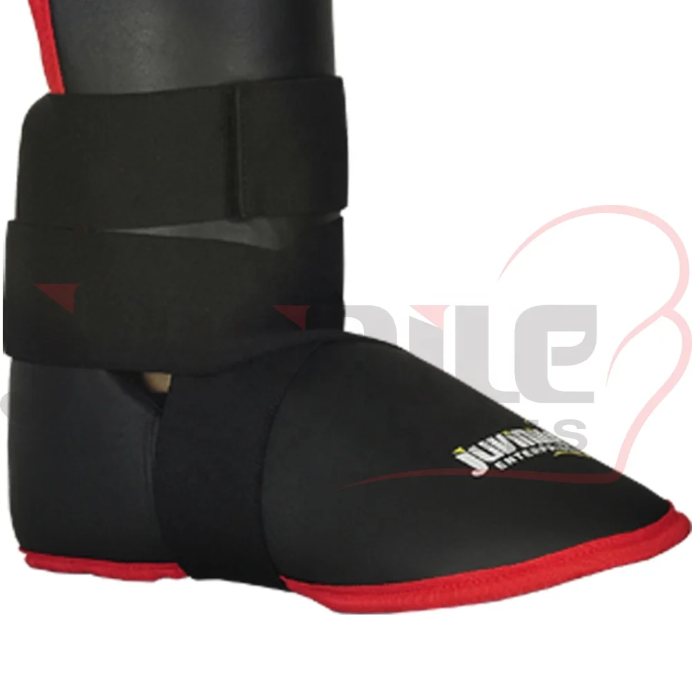 Customized Karate shin guard made of PU leather high quality boxing equipment supplier OEM ODM manufacturer