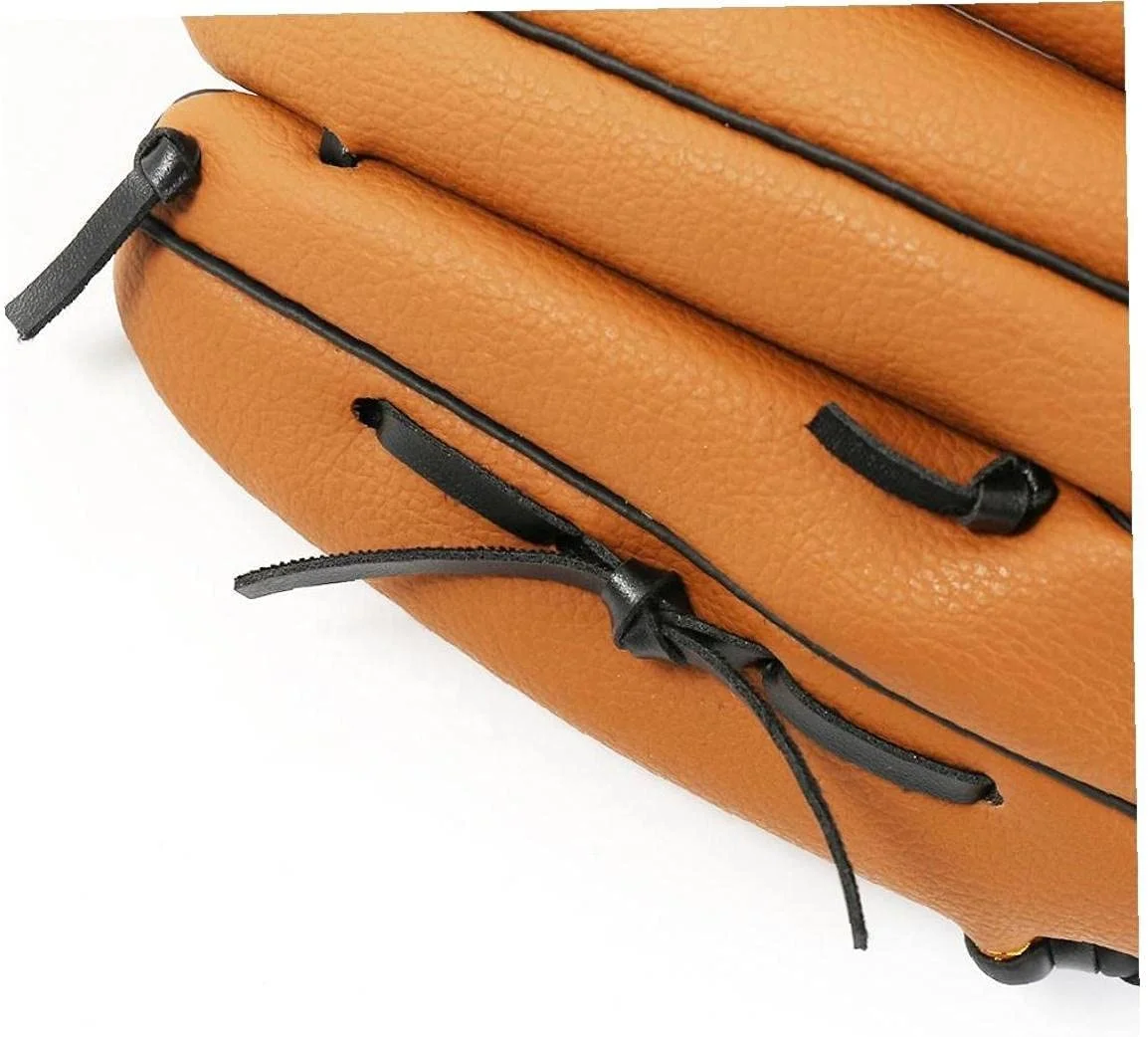 Бейсбольные перчатки высшего качества прочные из искусственной кожи для Софтбола с левой стороны молодежи оптовая продажа бейсбольные коричневого цвета