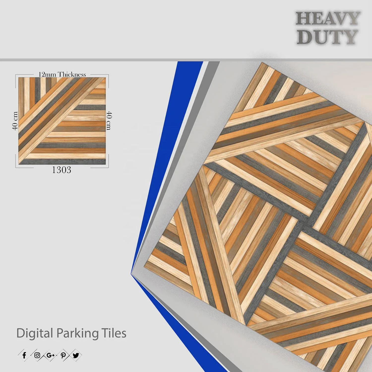 Direct Sale From Indian Wholesale Factory Manufacturer Showroom 400x400mm Outdoor Porcelain Digital Floor Parking Tiles 40x40