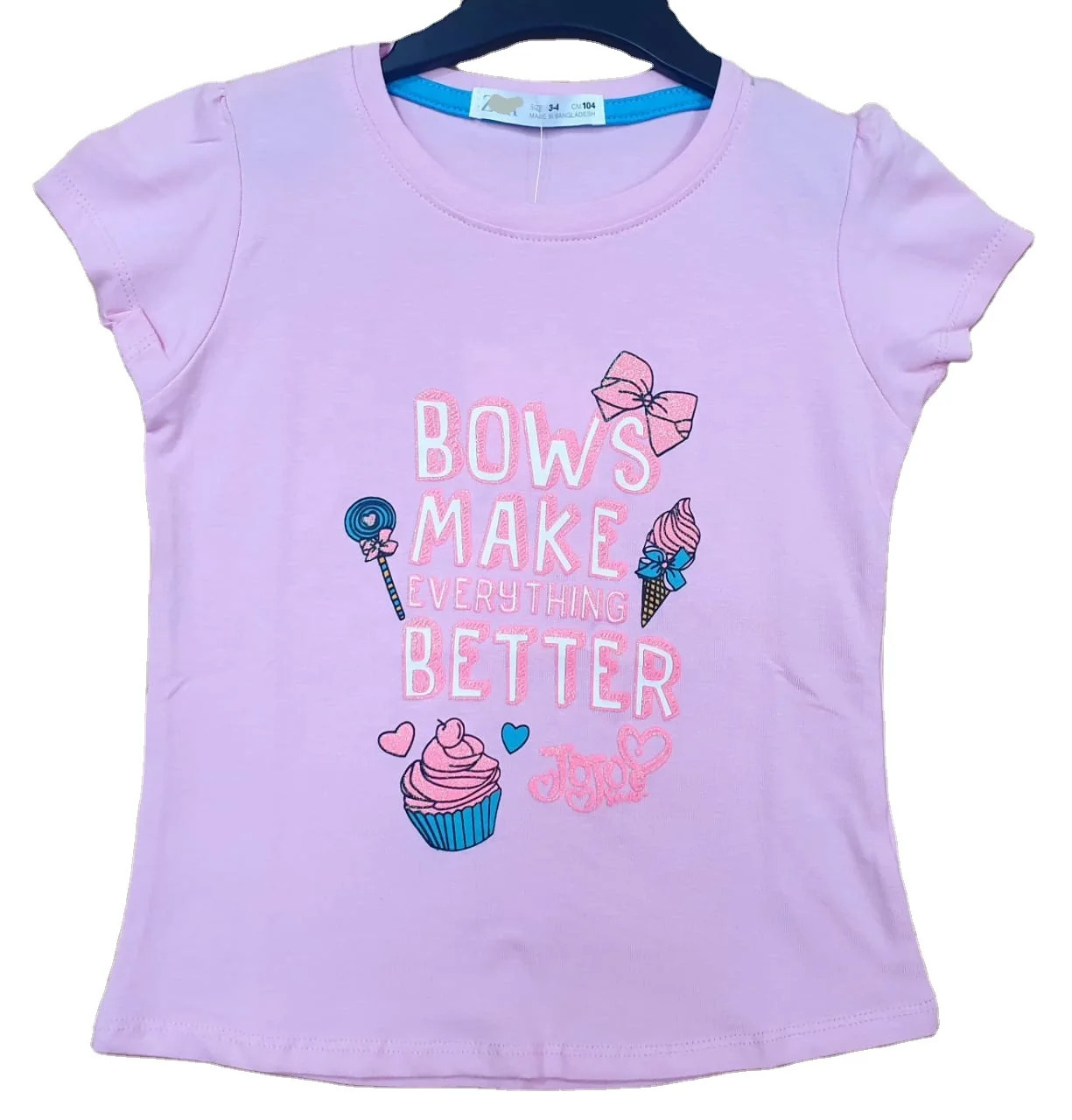 Футболка для девочек 95% хлопок 5% спандекс (в наличии)