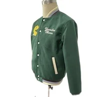 Оптовая продажа пакистанские индивидуальные куртки шенильные нашивки летние кожаные рукава из микрофибры