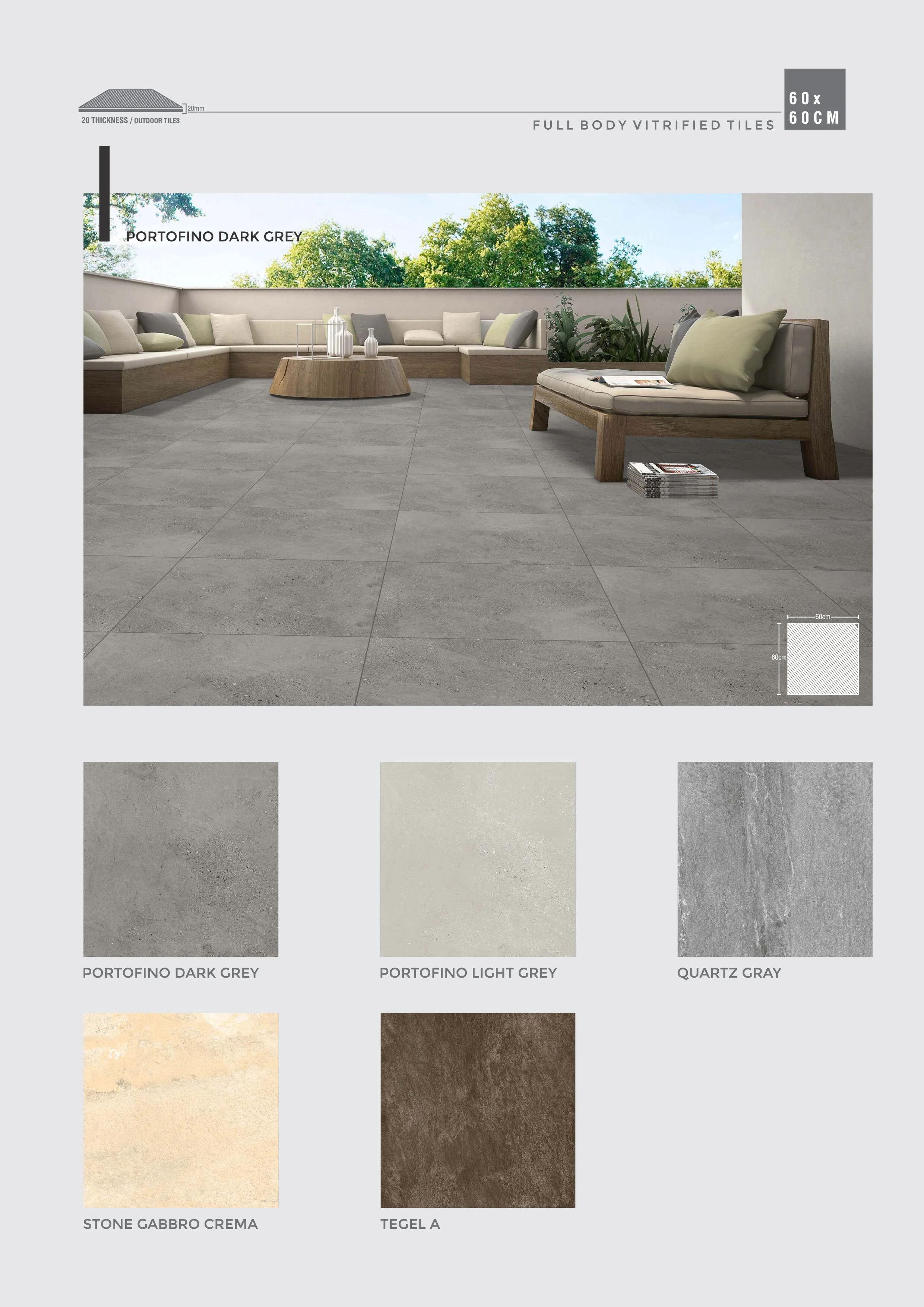 2024 Latest Collection Full Body Glazed Vitrified Tiles 60X60CM 600X600MM PGVT Floor Tiles Modern Design for Outdoor Use