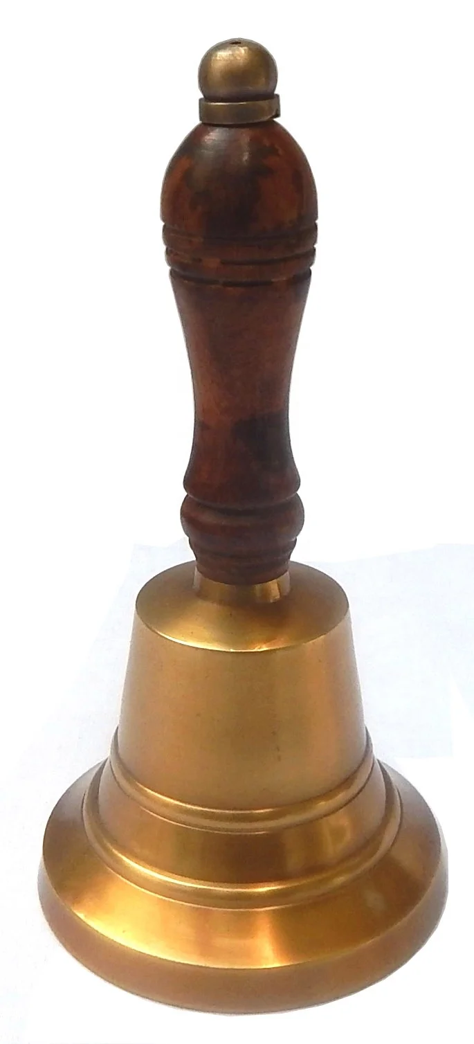 Christmas Day Celebration Gift ware Metal Craft Jingle Bell Antique Designer Decorative Hand Brass Ringer Bell