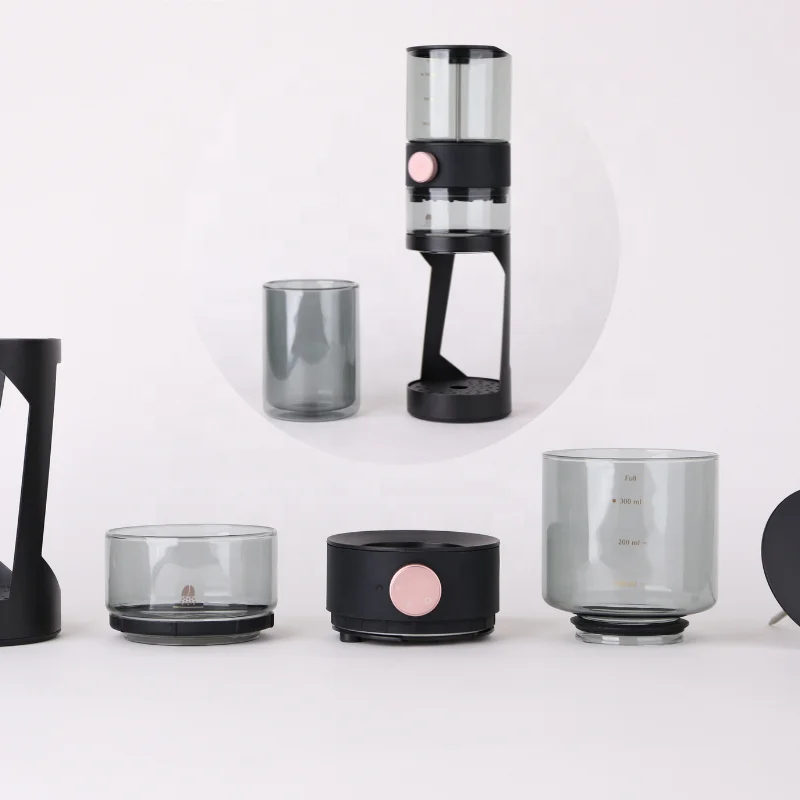 ZOOMLife  Patented Valve Imitating Barista Technique + Stainless Steel Filter + Double Wall Glass Cup Pour Over Coffee Dripper