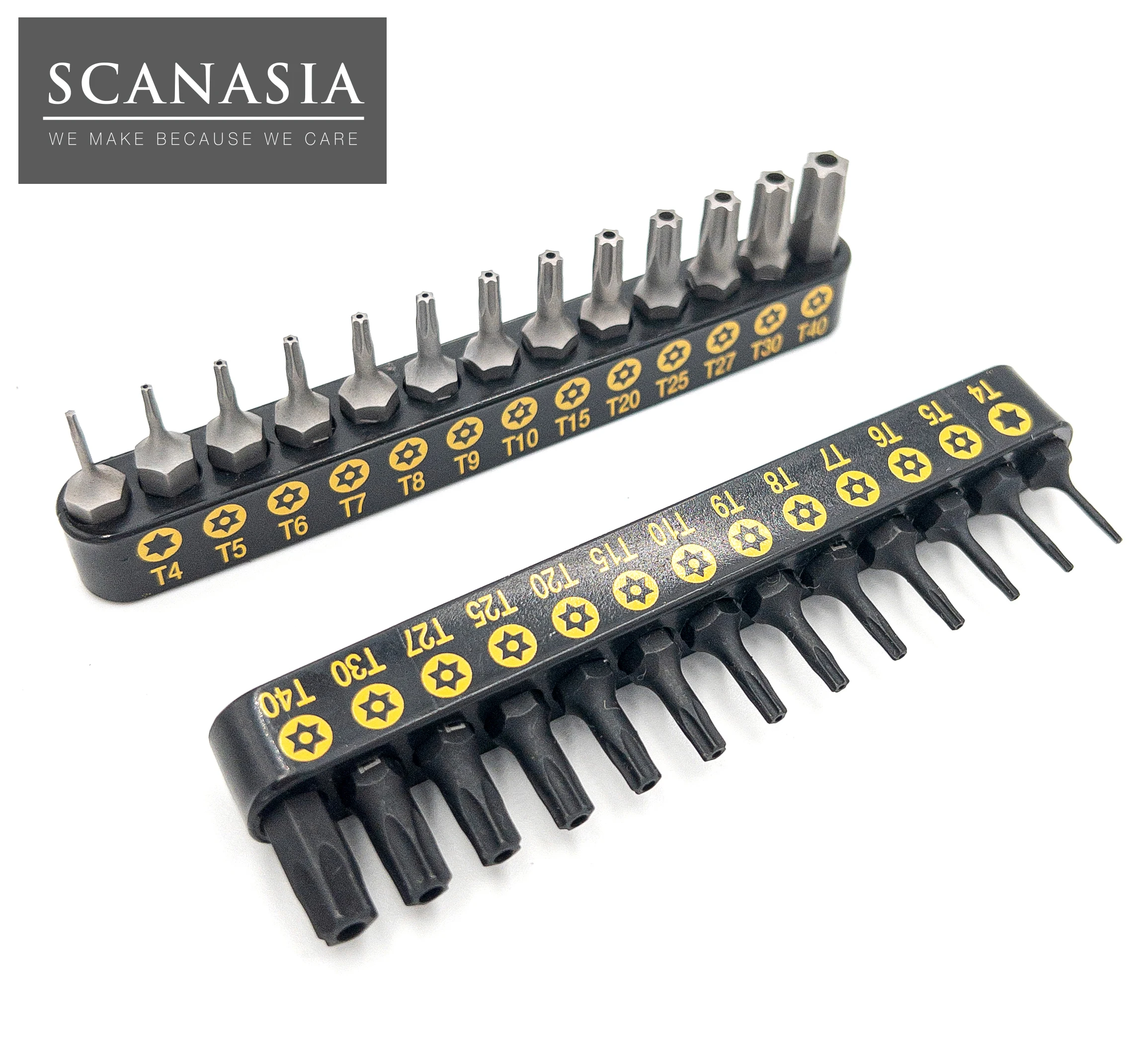 Taiwan Made Magnetic High Quality Star Security Torx  Bit Set T5-T40 with sleeve