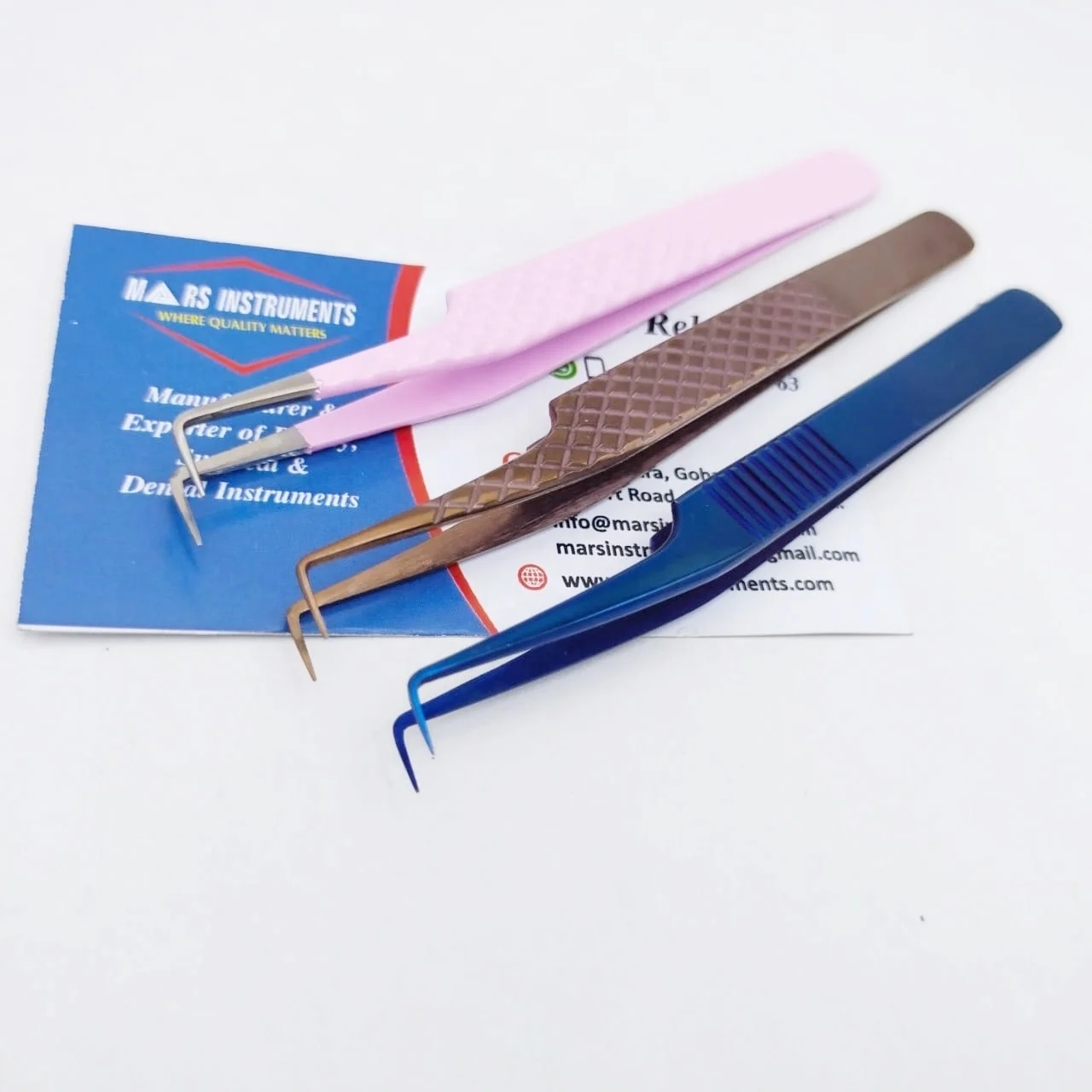 Classic Pick up and Isolation Eyelash Tweezers 90 Degree Angled Tweezers