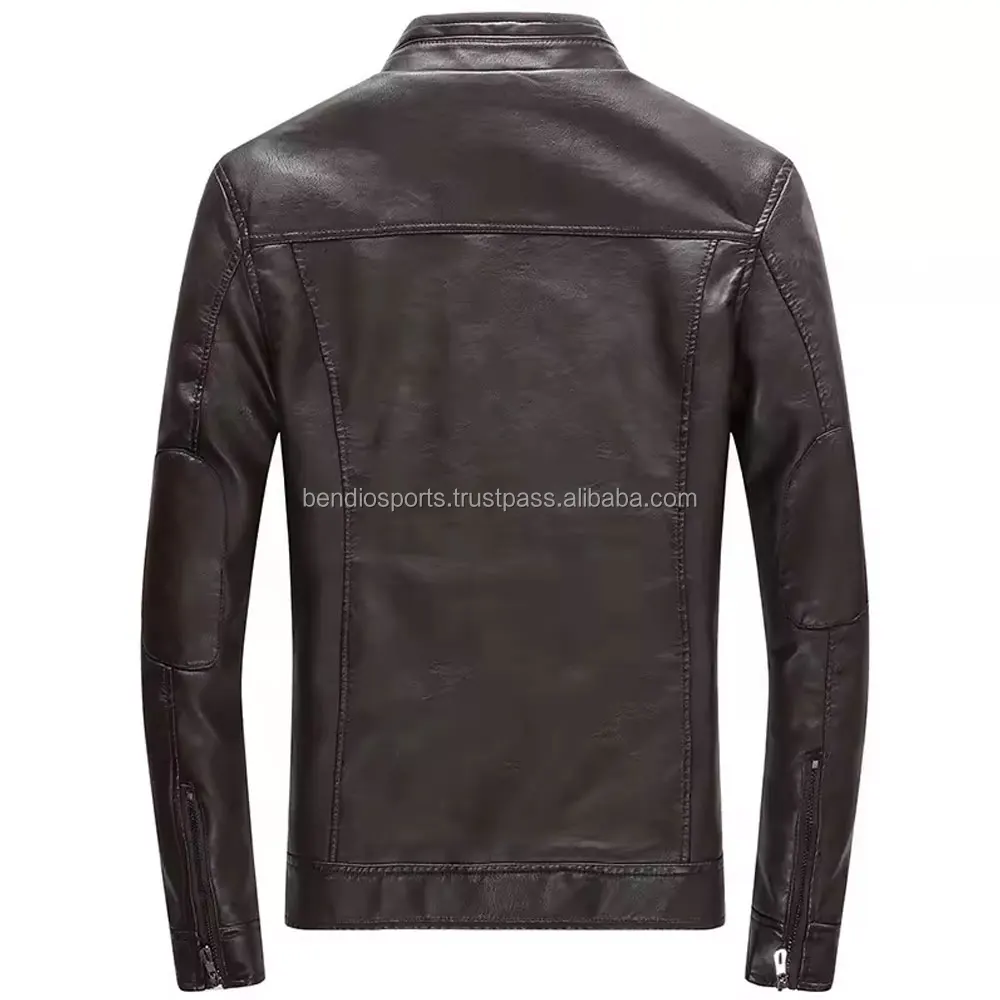 2024 New Model  High Quality Leather Jackets Fashionable Men Pu Leather Plus Size Jackets Coats made by Pakistan leather jackets