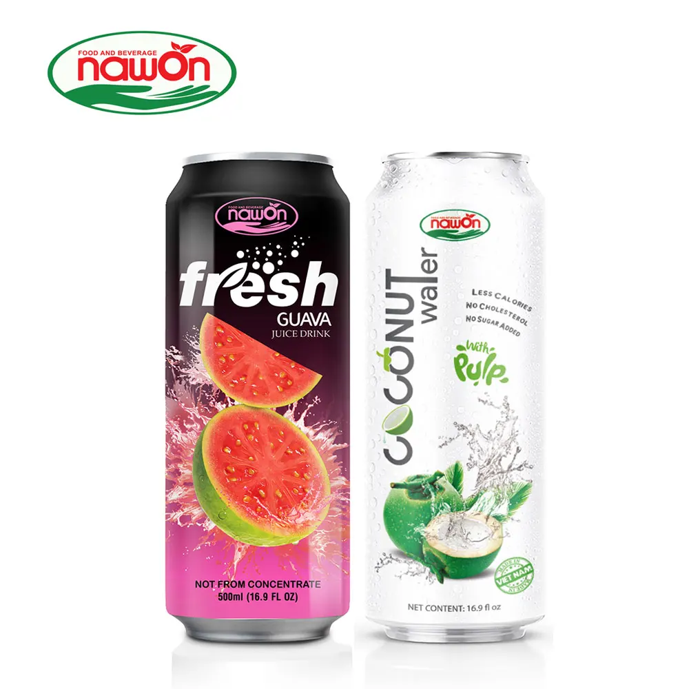 Wholesale Price  NAWON 500ml Original Pure Coconut water with pulp Private Label beverage manufacture from Viet Nam