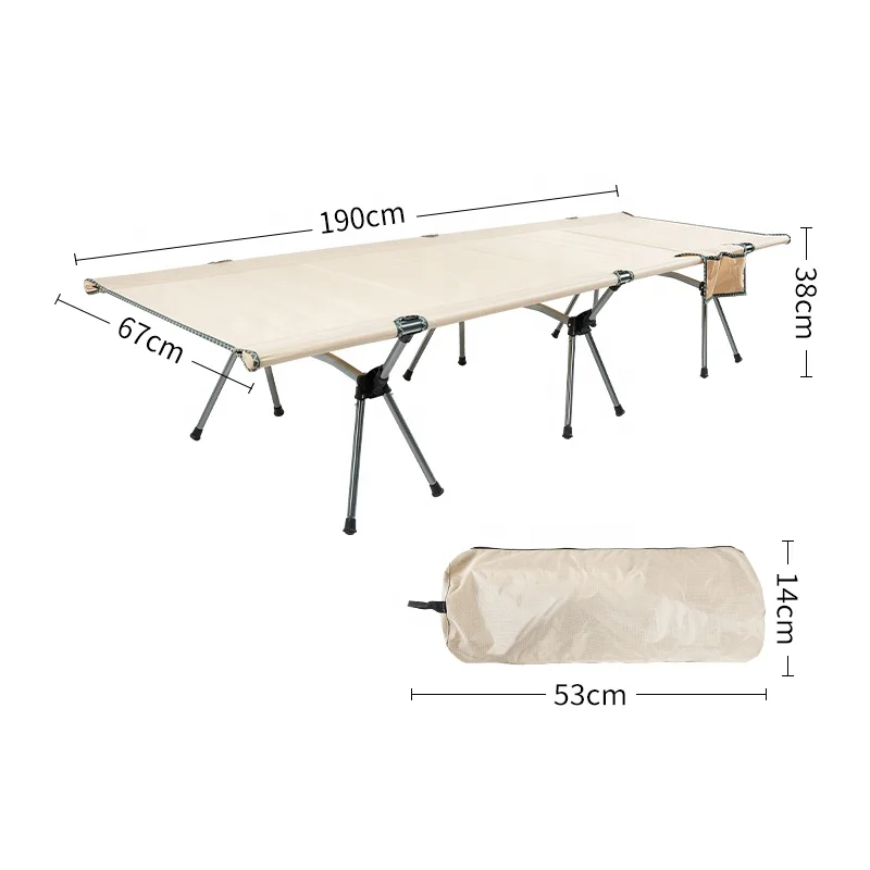 Xingda Outdoor Ultralight Foldable Camping Cot camping bunk bed cots For Picnic