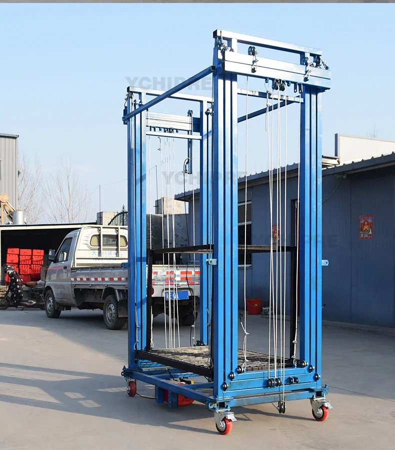 200-500KG Electric Scaffold Lift,110V Mobile Electric Lifting Scaffold,6m Electric Scaffolding