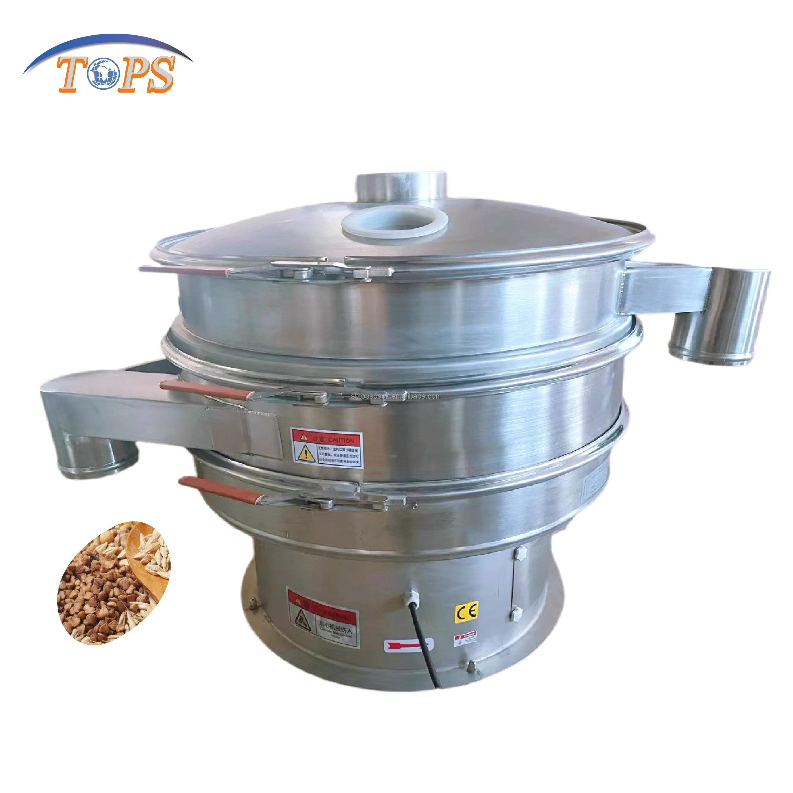 Durable 1500mm 1800mm 2000mm Vibrating Screen Barley Wheat Coconut Flour Sand Sieving Machine