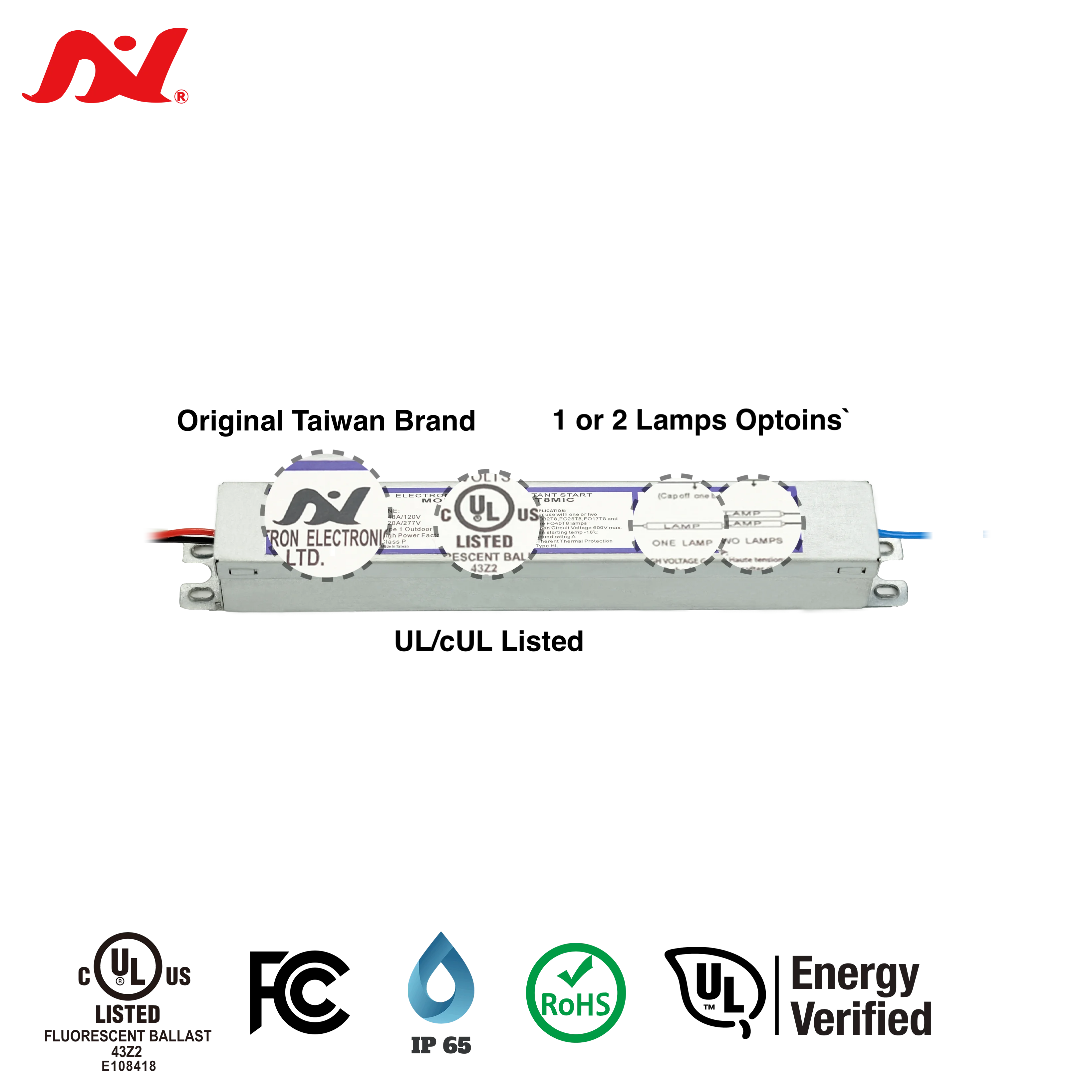 Электронный балласт для лампы балласта T8 двойные 32 Вт