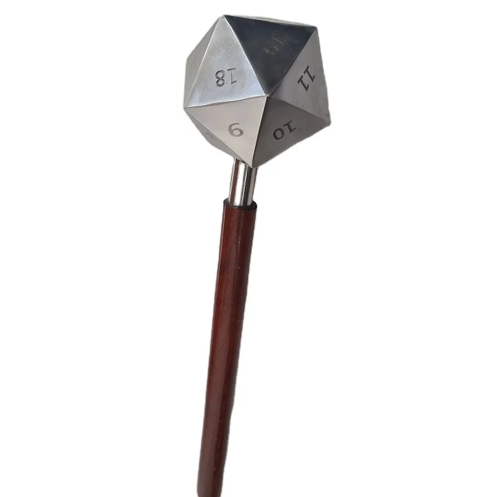 Stainless Steel 20 Dimensions Mace With Wooden Handle ( Old Age Style Mace) Vikings Style Mace