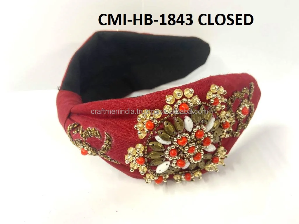 High on Demand Trendy Style Rhinestone Crystal Headband Hairband for Womens and Girls Available in Different Design