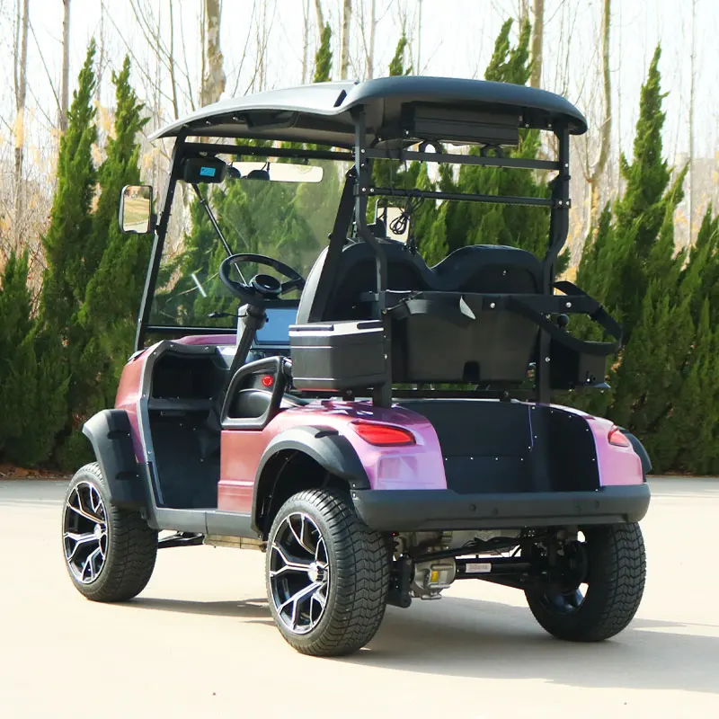 New Design Steel 4 Person Motorized Street Legal Custom 72v Electric Golf Cart