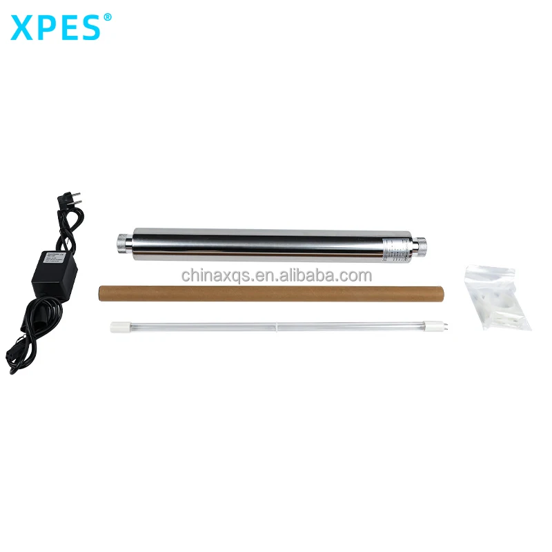 25W 6GPM Water UV Sterilizer stainless steel bottle hospital laboratory water wastewater disinfection