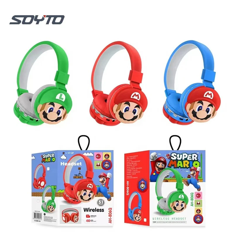 Shuoyin AH806Q mario bro casque auriculares audifonos mario bros bross audifonos luigi toys KR-9900 headphone headset headphones