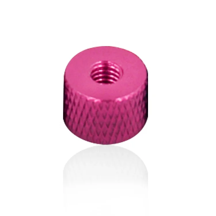 Aluminum 6061 7075 Diamond Knurled Round Nuts For FPV