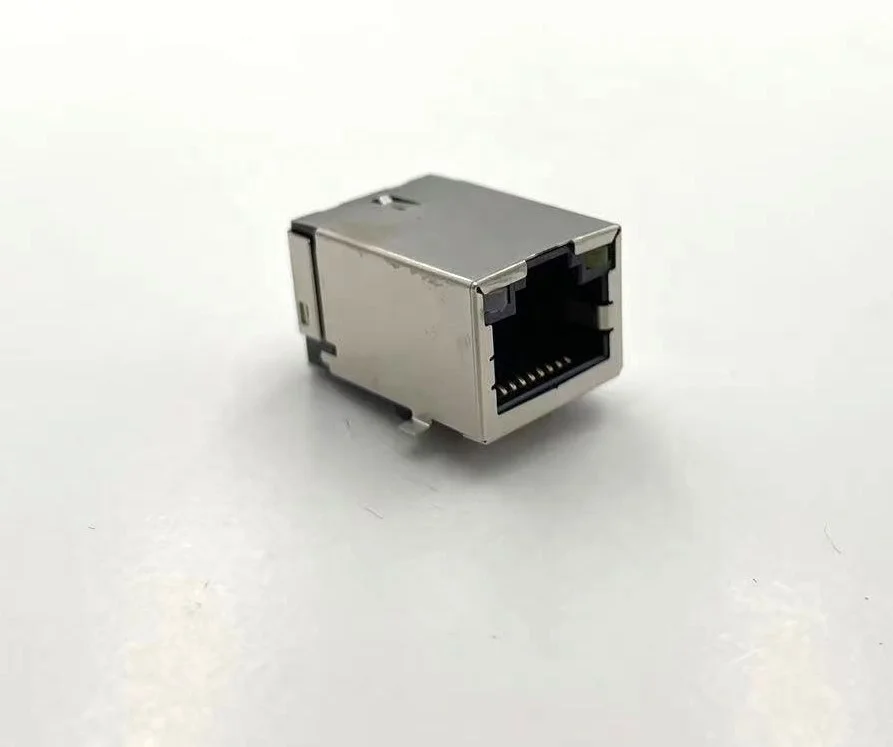 Single Port RJ45 with 1G Transformer LED Female Ethernet Socket Connector SMT G/F shielded 8P8C Network
