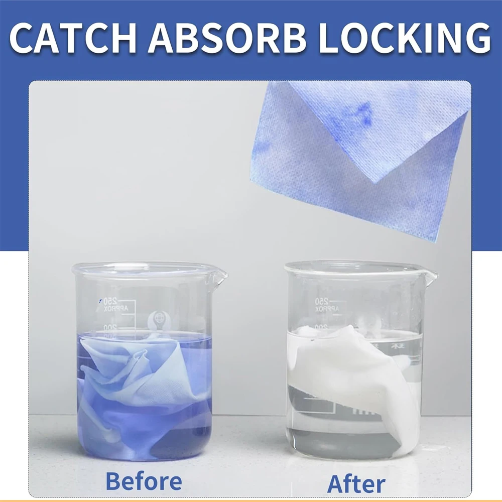 Shirt Paint Absorbent Pads Clothes Color Absorbent Sheet for Thailand Prevents Color Fading-for Laundry Detergent