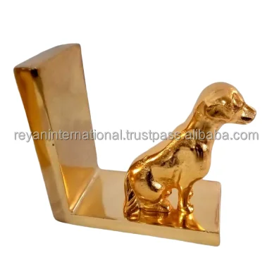 Bookends Gold Finished Animal Figure Bookends Desktop Accessories For Home Office Library Metal Stand Book Holder
