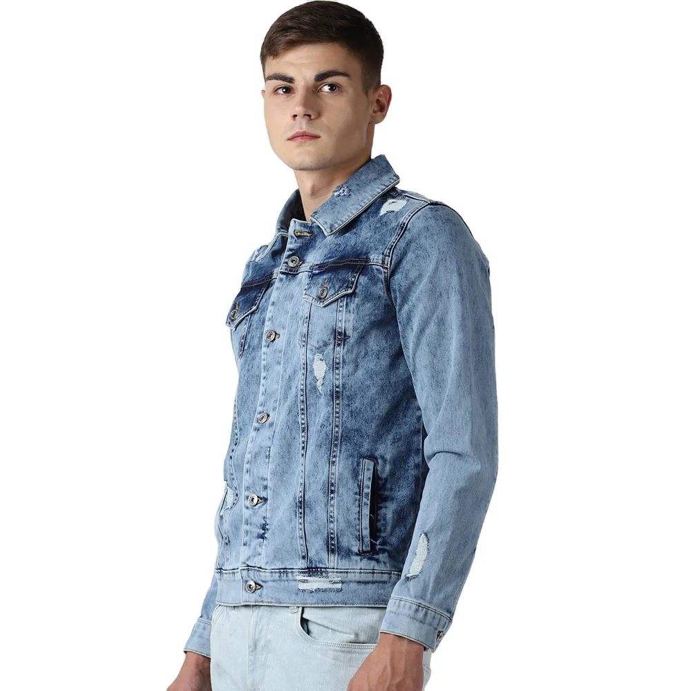 Мужская джинсовая куртка Broken denim, новая свободная Красивая джинсовая куртка в Корейском стиле для молодежи, весна-осень