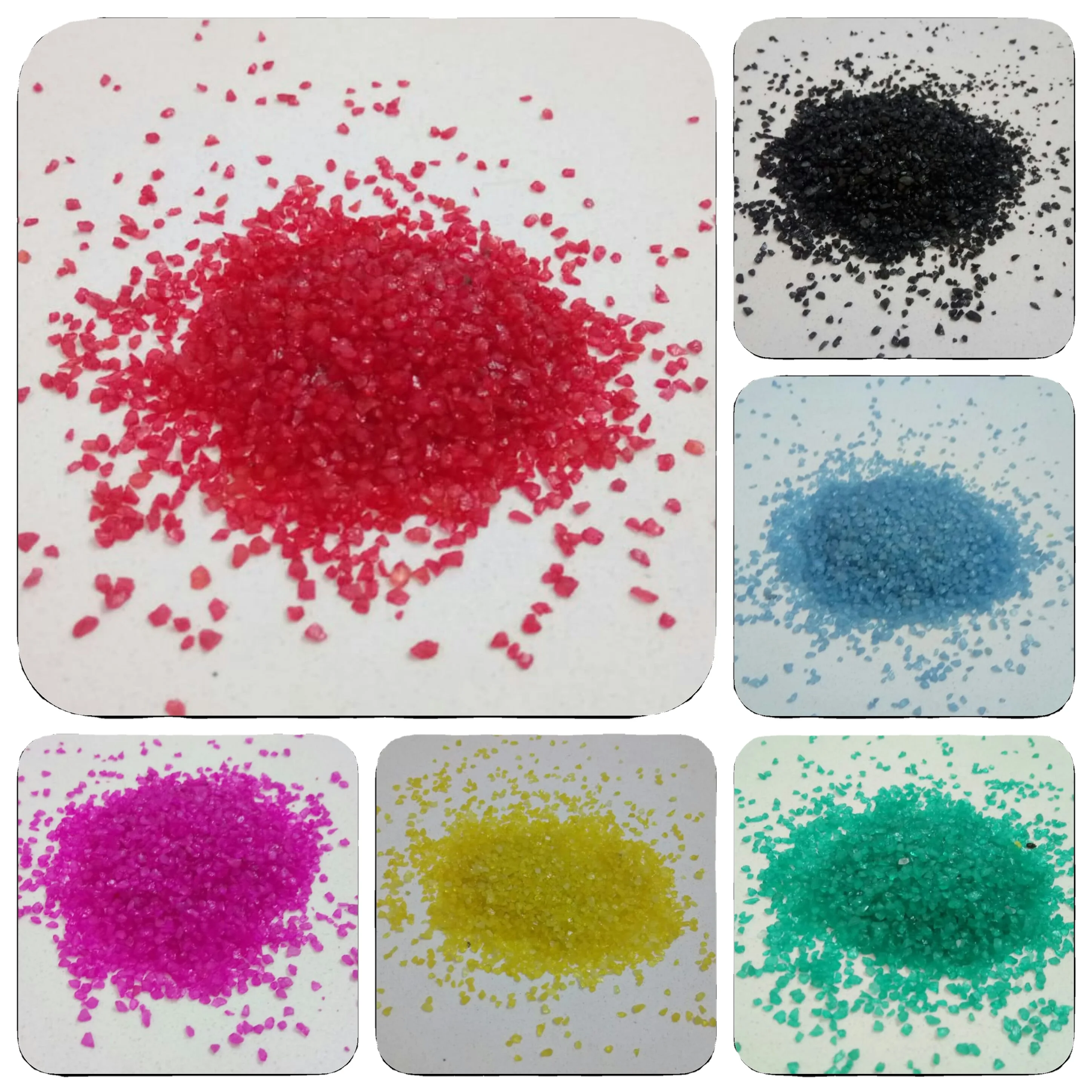 Water Proof Interior Wall Texture Color Granular Sand for Water Based Acrylic Resin Sand Used Direct Apply