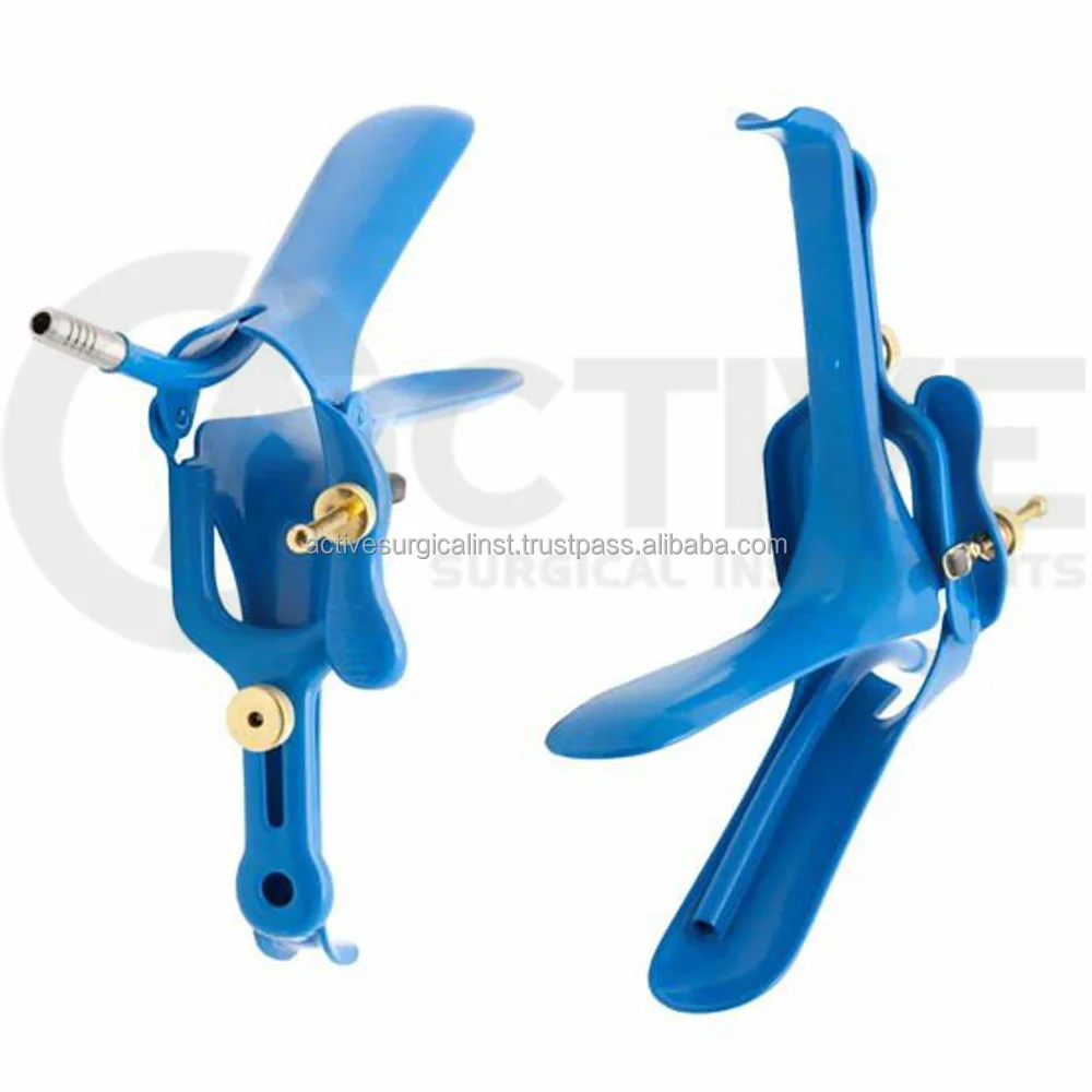 LEEP Graves Vaginal Speculum With Smoke Evacuation Tube LETZ Coated Stainless Steel Gynecology Speculum Small Medium Large