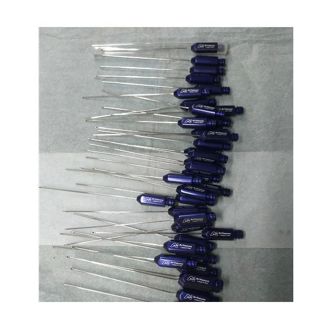 Best Quality Facial fat graft transplantation cannula kit, Luer Lock connector stainless steel,