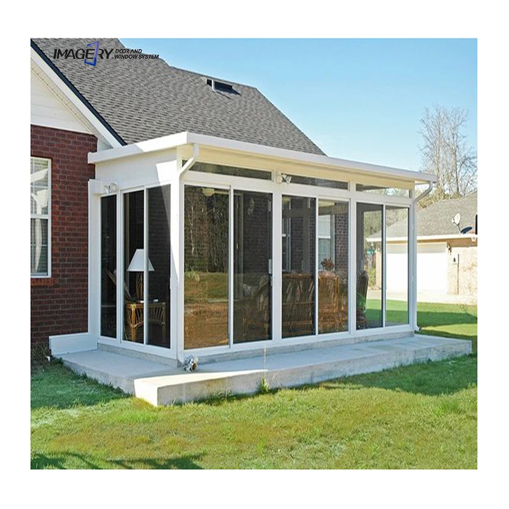 Winter garden aluminum profile system summerhouse sun room prefabricated conservatory glass sunroom green house