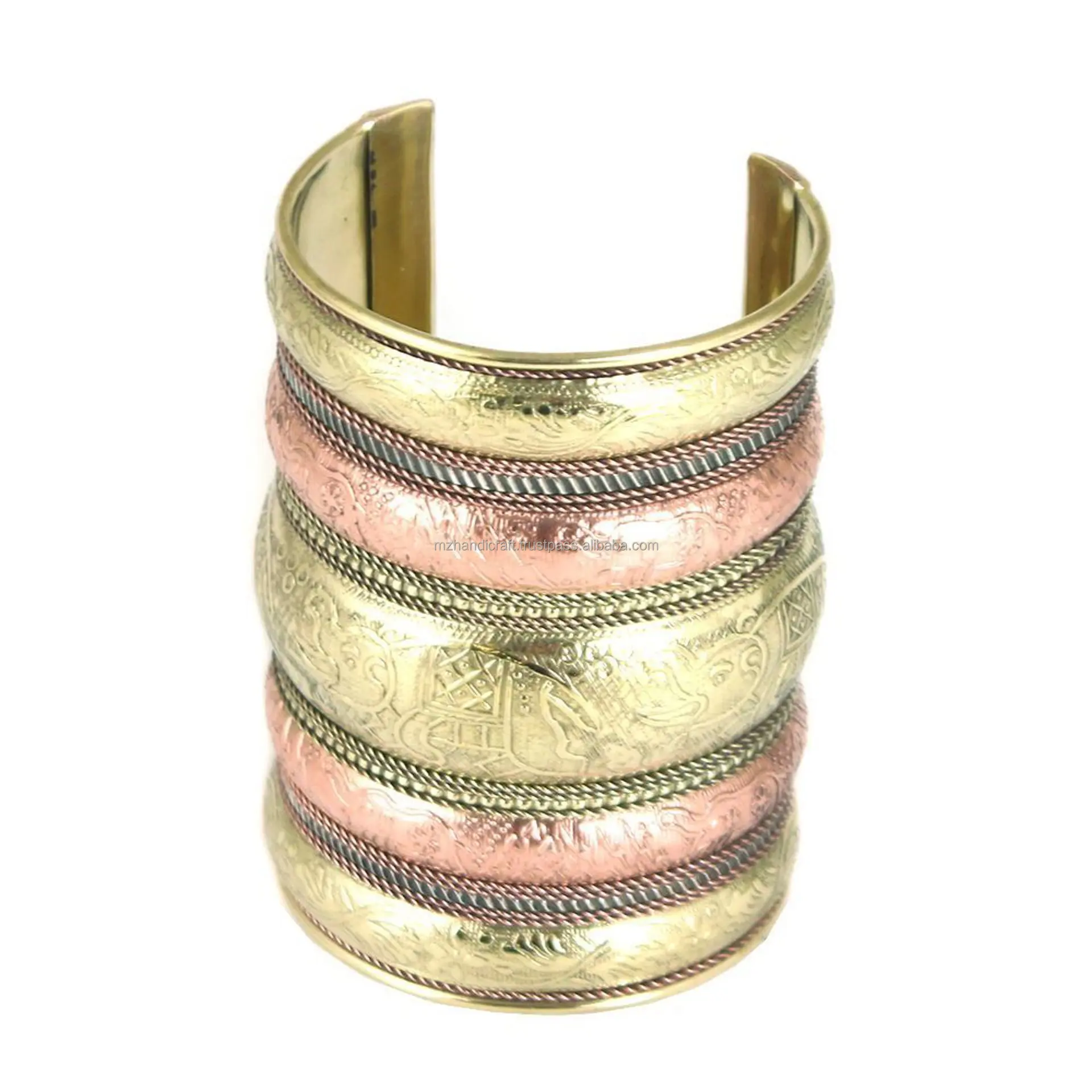Jewelry wholesale high polished or Brushed finish brass cuff bracelet blanks ,plain bangle for Women
