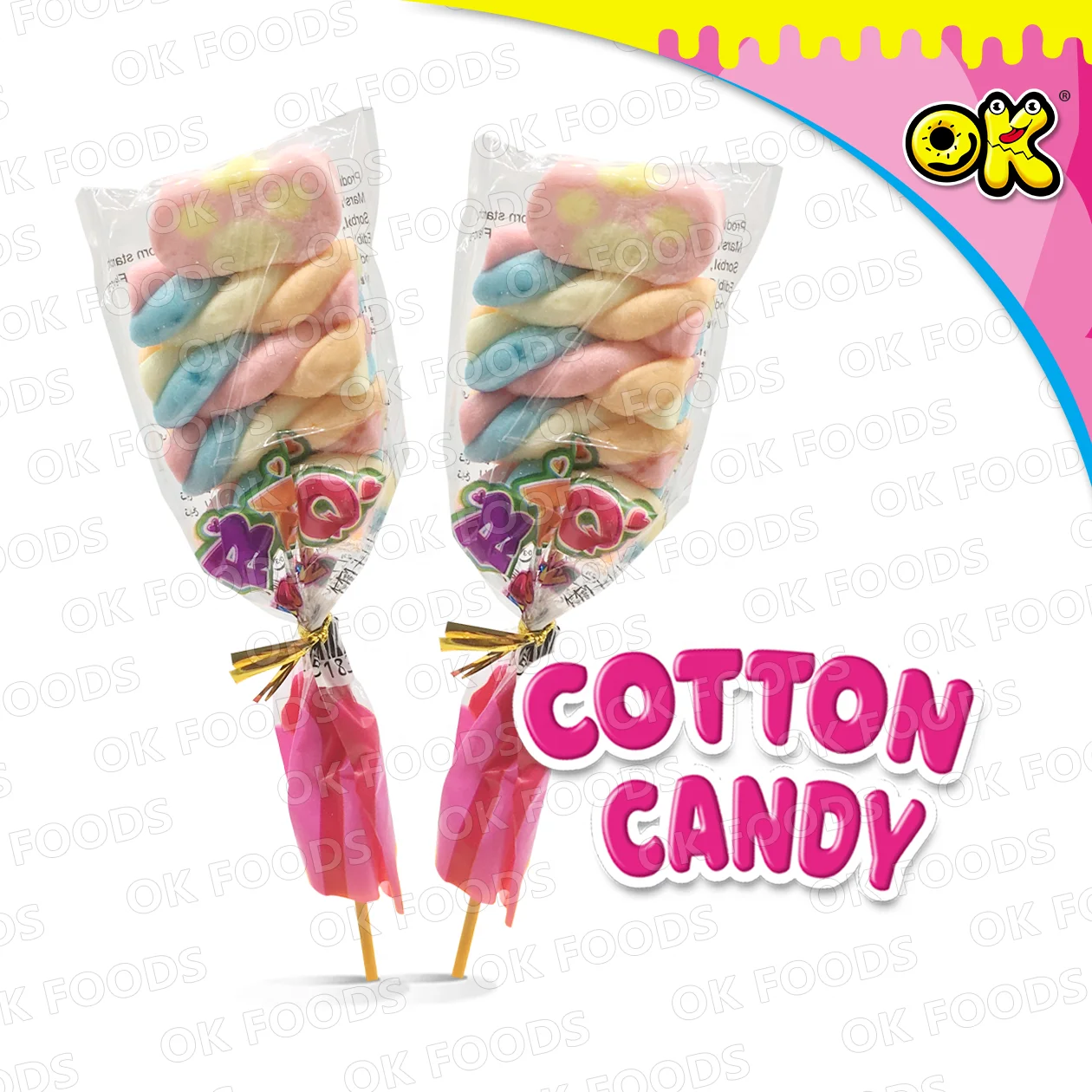 New product hot colorful barbecue marshmallow No.212