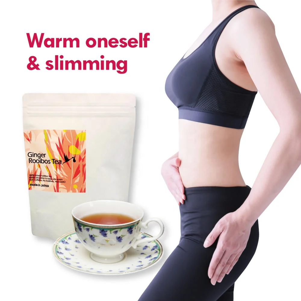 Ginger tea health benefits rooibos herbal detox soft drink decaffeinated & slimming made in japan tea company OEM private label