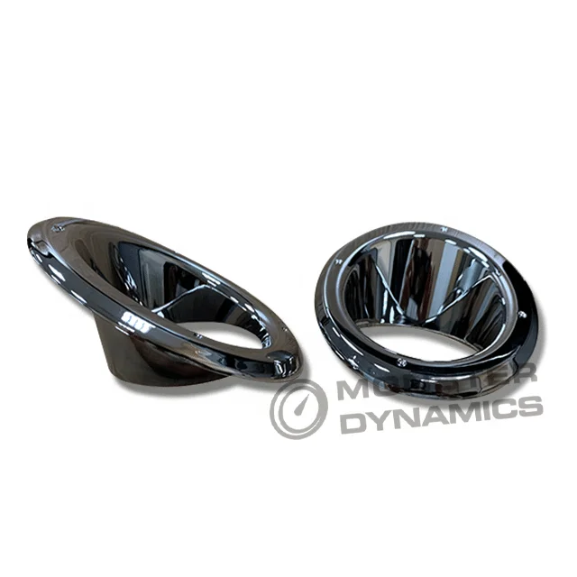 Drak Chrome Black Chrome Fog Lamp Cover Rim installation Decoration Style Type for Nissan Y61 Super Safari Vtec 1997-2022