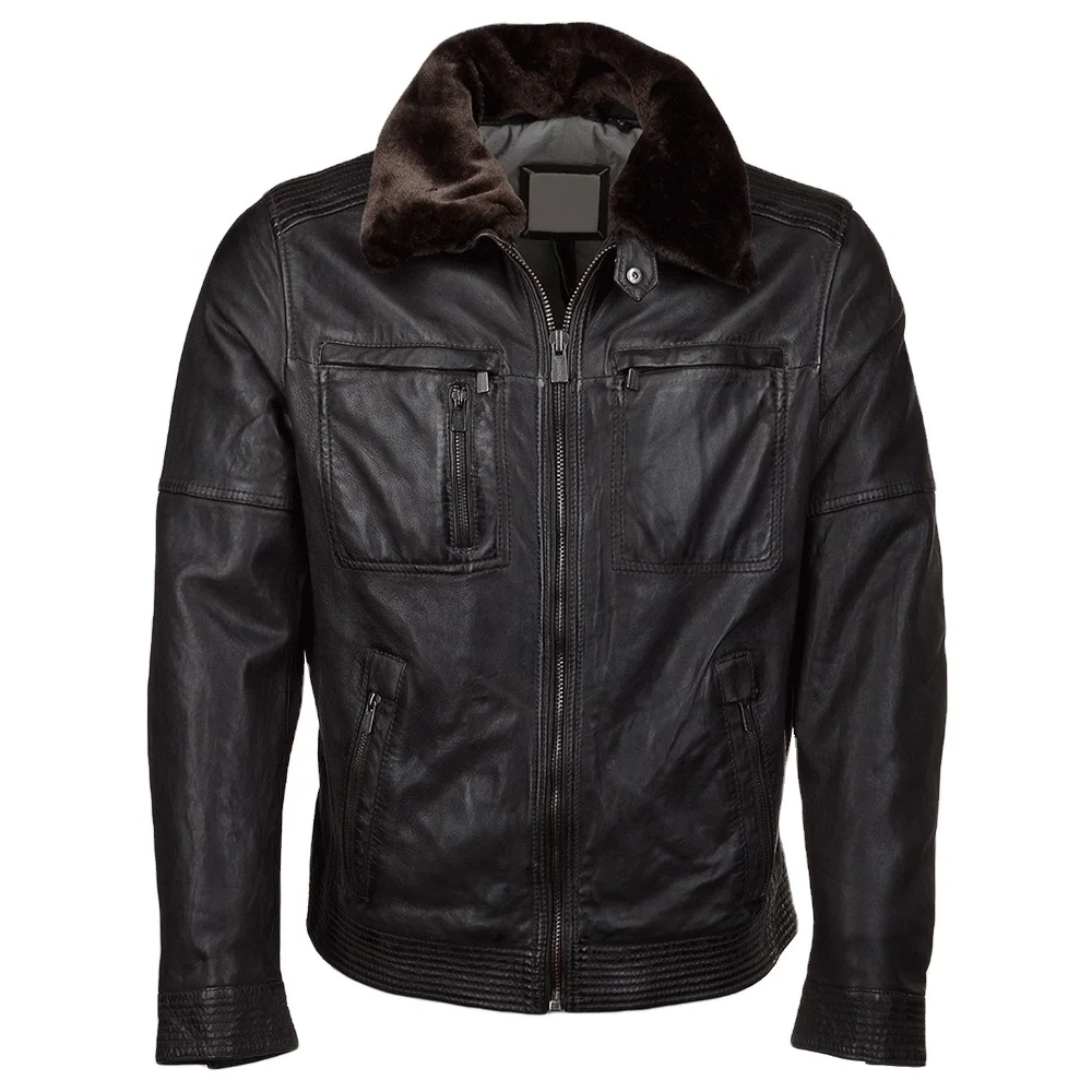
Mens Motorcycle Bomber Style Genuine Leather Jacket Motorcycle leather jacket Manufacturers Suppliers 