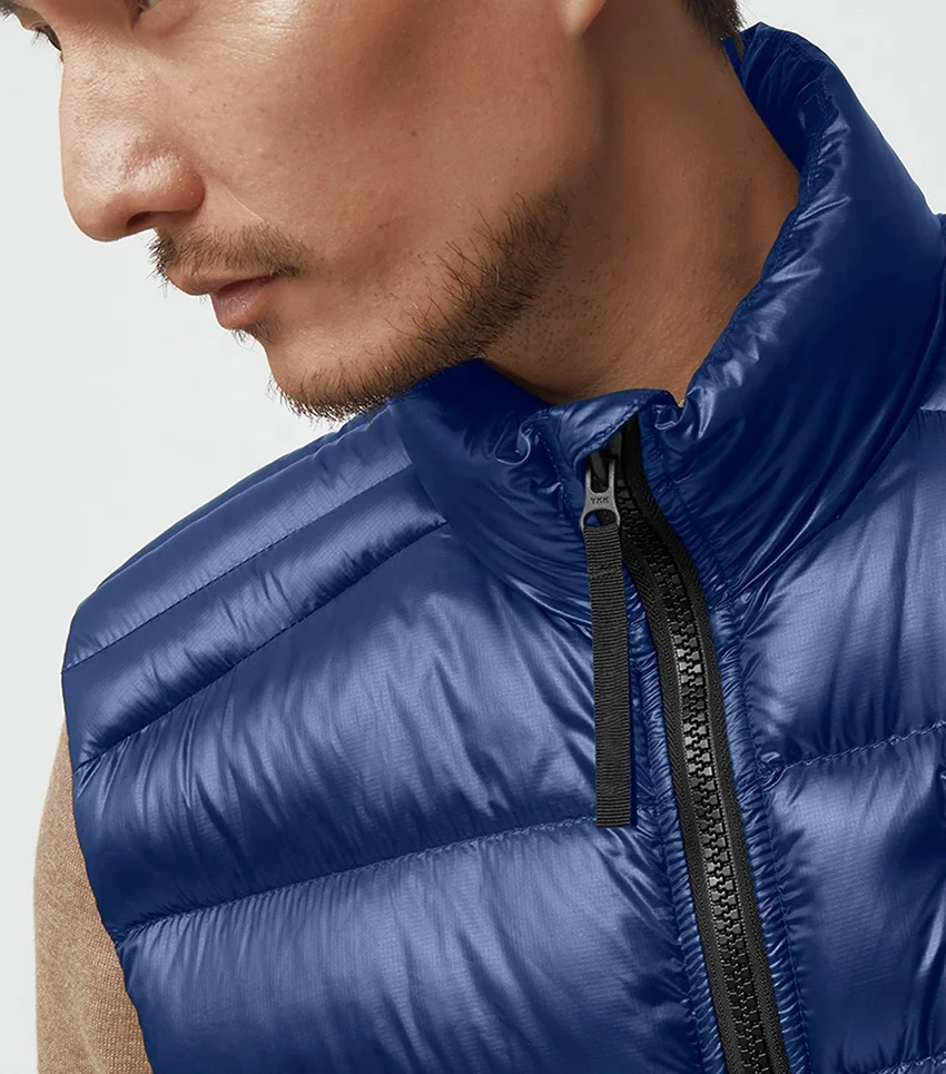 Pink Fashion high street style Utility multi-pockets men autumn winter custom puffer down vest men