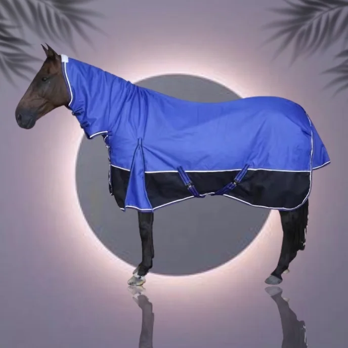 Violet Blue Combo 1200 D Ripstop Waterproof Breathable Turnout Horse Rug Winter Equestrian Blanket
