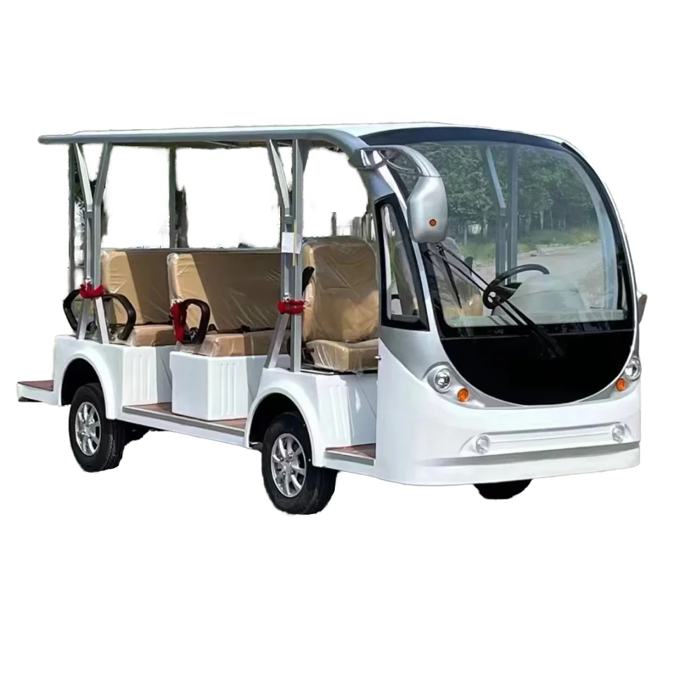 8 Seaters Sightseeing Bus Wholesale 72V Adults 4-wheel Electric Tourist Sightseeing Car