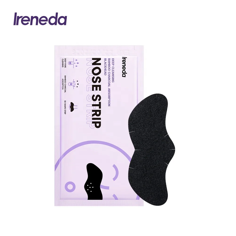 IRENEDA IR-M03  Women Products Beauty Deep Cleansing Bamboo Charcoal Absorption Blackhead Nose Strip