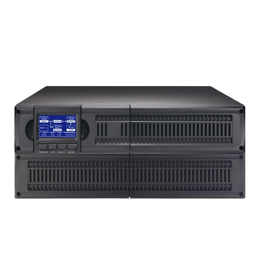 Rack mount 3KVA Online UPS power supply with battery backup