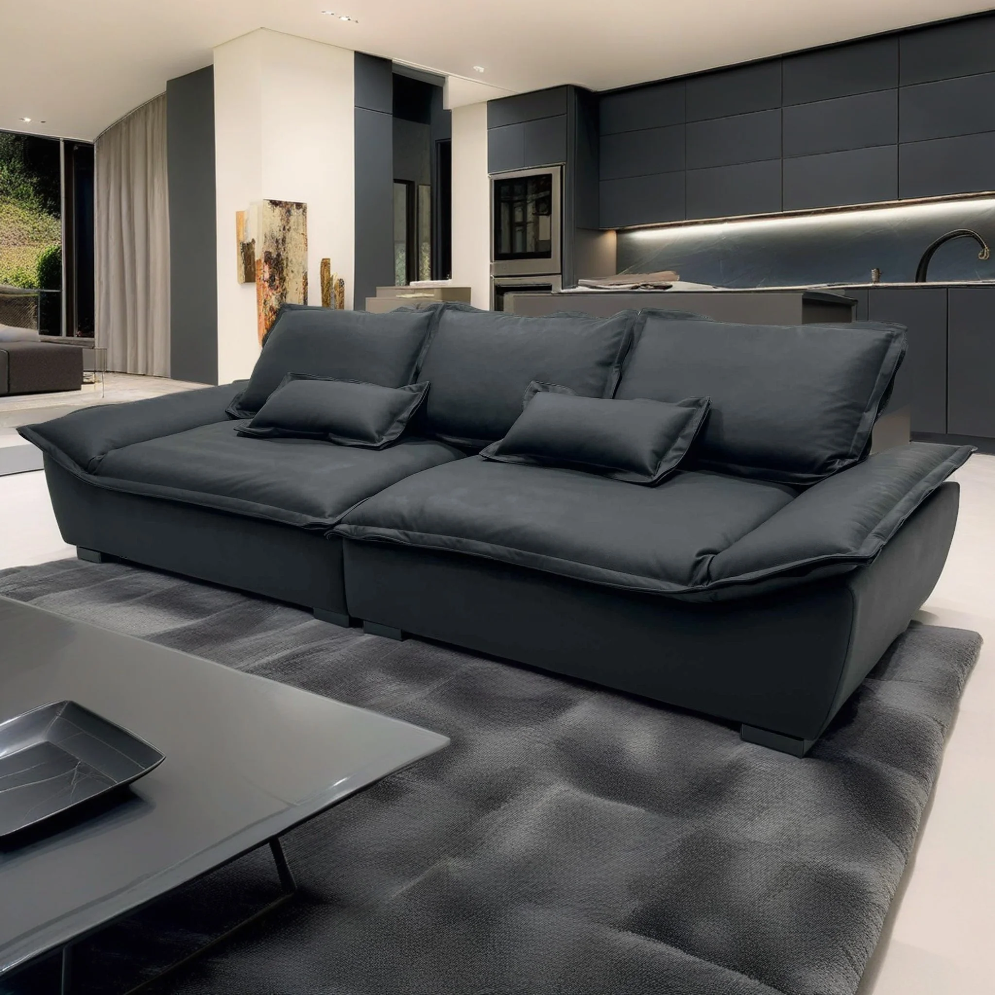 Luxury 7 Seater Sofa Set with Stylish Modern Designs and Elegant Sofa Pillow Decor Set for Your Living Room