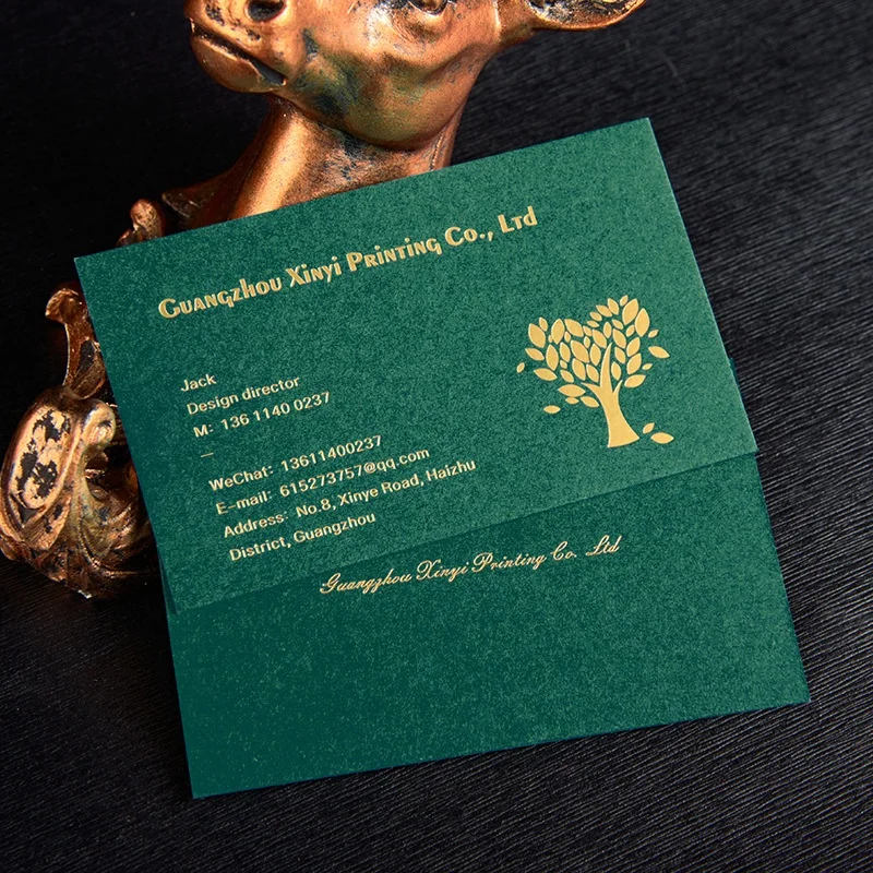 Luxury Embossed Stamping Business Card Printing Thick Custom Art Paper Printing Business name card