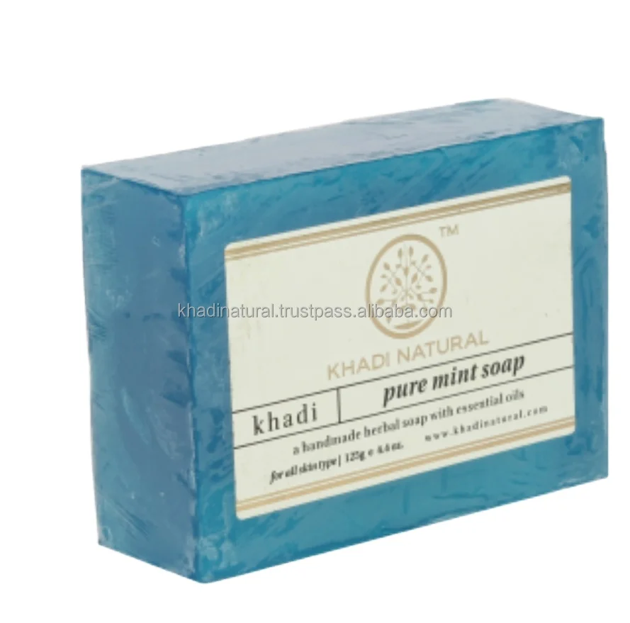 Manufacturer In India Khadi Natural Herbal Pure Mint Soap